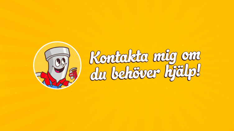Kontakta mig om du behover hjalp